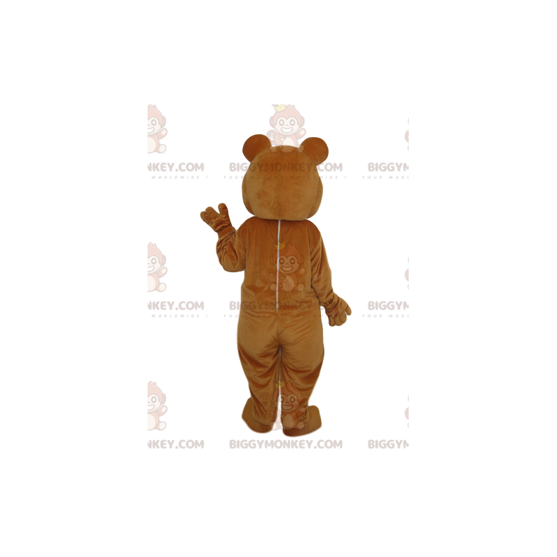 Kostium maskotki BIGGYMONKEY™ Niedźwiedź brunatny z pięknym Kostium maskotki BIGGYMONKEY™ Niedźwiedź brunatny z pięknym