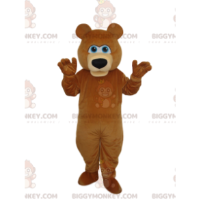 Traje de mascote BIGGYMONKEY™ Urso pardo com lindo focinho