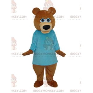 Costume da mascotte dell'orso bruno BIGGYMONKEY™ con camicia