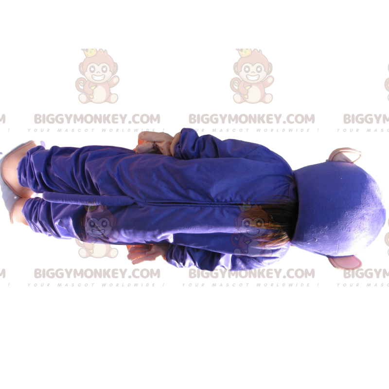 Purple and brown monkey BIGGYMONKEY™ mascot costume. monkey
