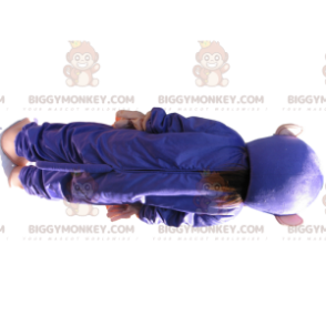 Lilla og brun abe BIGGYMONKEY™ maskotkostume. abe kostume -