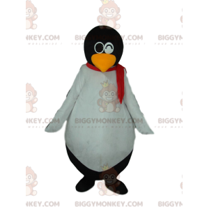 Bardzo zabawny kostium maskotka czarno-biały pingwin