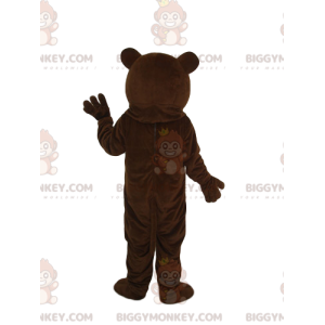 Η επιθετική μας στολή μασκότ καφέ αρκούδας BIGGYMONKEY™ -