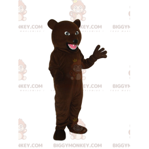 Ons agressieve bruine beer BIGGYMONKEY™ mascottekostuum -