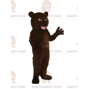 Ons agressieve bruine beer BIGGYMONKEY™ mascottekostuum -