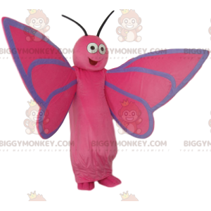 Very Happy Pink Butterfly BIGGYMONKEY™ Mascot Costume –
