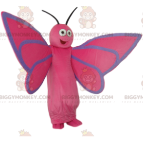 Very Happy Pink Butterfly BIGGYMONKEY™ maskottiasu - Perhosten maskotit - BIGGYMONKEY_014272 - BiggyMonkey.com