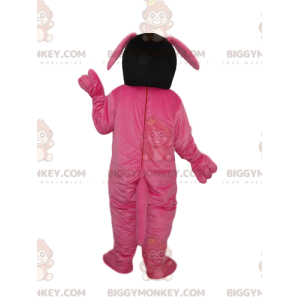 Costume de mascotte BIGGYMONKEY™ de chien fushia et jaune -