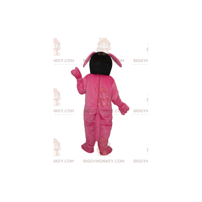 Costume mascotte BIGGYMONKEY™ cane fucsia e giallo - Costume mascotte BIGGYMONKEY™ cane fucsia e giallo -