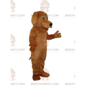 BIGGYMONKEY™ maskotkostume Isbrun hund med sød sort næseparti -