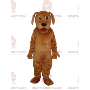 BIGGYMONKEY™ μασκότ Κοστούμι Ice Brown Dog με χαριτωμένο μαύρο