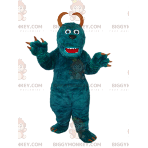 BIGGYMONKEY™ mascot costume of Sully, the blue monster from