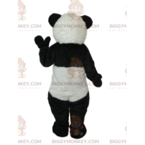 Ασπρόμαυρη στολή μασκότ Panda BIGGYMONKEY™. στολή panda -