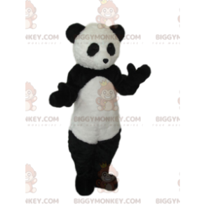 Black and White Panda BIGGYMONKEY™ Mascot Costume. panda