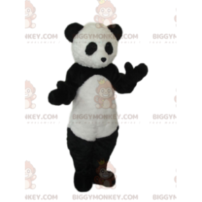 Ασπρόμαυρη στολή μασκότ Panda BIGGYMONKEY™. στολή panda -