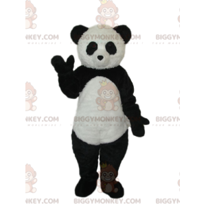 Svart och vit Panda BIGGYMONKEY™ maskotdräkt. panda kostym - Pandas maskot - BIGGYMONKEY_014281 - BiggyMonkey.com