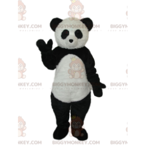 Disfraz de mascota Panda BIGGYMONKEY™ blanco y negro. disfraz