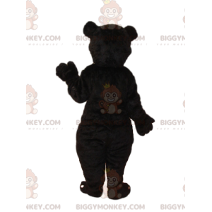 Traje de mascote BIGGYMONKEY™ de urso pardo com grande focinho