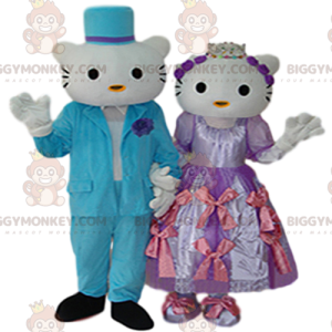 Duo de Costume de mascotte BIGGYMONKEY™ de Hello Kitty et son