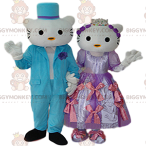 Dúo de disfraces de Hello Kitty y Prince BIGGYMONKEY™ Mascot -