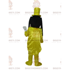 Goofy BIGGYMONKEY™ mascottekostuum met gele glitterkostuum -