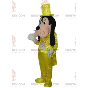 Goofy BIGGYMONKEY™ Mascot Costume with Glittery Yellow Costume