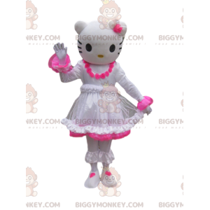 Hello Kitty BIGGYMONKEY™ mascot costume with a white and