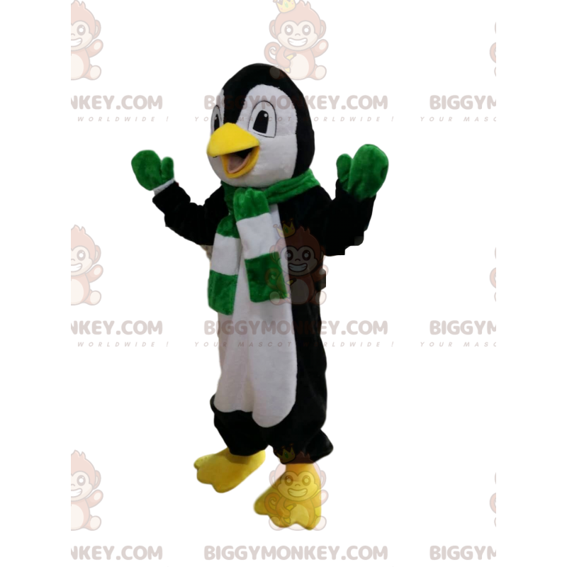 BIGGYMONKEY™ Costume da mascotte Pinguino bianco e nero con BIGGYMONKEY™ Costume da mascotte Pinguino bianco e nero con