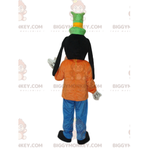 Goofy BIGGYMONKEY™ mascot costume with green top hat. –