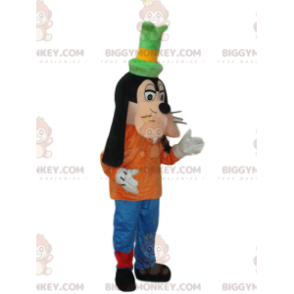 Goofy BIGGYMONKEY™ mascottekostuum met groene hoge hoed. - Mascottes beroemde mensen - BIGGYMONKEY_014290 - BiggyMonkey.com