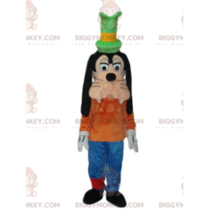 Kostium maskotki Goofy BIGGYMONKEY™ z zielonym cylindrem. - Znani ludzie maskotki - BIGGYMONKEY_014290 - BiggyMonkey.com