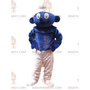 Smurf BIGGYMONKEY™ maskotkostume med vidunderligt look - Masker berømte mennesker - BIGGYMONKEY_014291 - BiggyMonkey.com