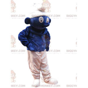 Στολή μασκότ BIGGYMONKEY™ Σμurf με υπέροχη εμφάνιση