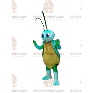 Gul og blå cikade BIGGYMONKEY™ Mascot Costume.Cicada Costume -