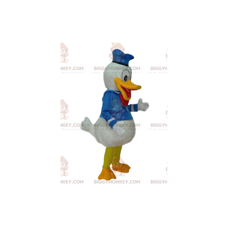 Disfraz de mascota BIGGYMONKEY™ de Donald con traje de marinero Disfraz de mascota BIGGYMONKEY™ de Donald con traje de marinero