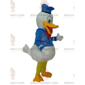  Donalds BIGGYMONKEY™ maskotdräkt med satin sjömansdräkt - Maskoter kända människor - BIGGYMONKEY_014297 - BiggyMonkey.com