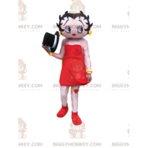 Betty Boop BIGGYMONKEY™ Maskottchenkostüm mit wunderschönem