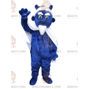 BIGGYMONKEY™ Μασκότ Κοστούμι Μπλε Imp με Λευκή Κατσίκα - Μασκότ ελαφιών και ελαφιών - BIGGYMONKEY_014306 - BiggyMonkey.com