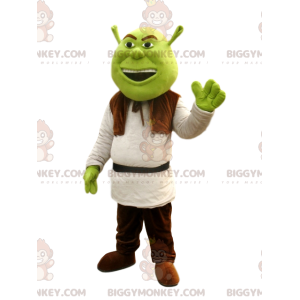 BIGGYMONKEY™ mascot costume of Shrek, Walt Disney's funny ogre