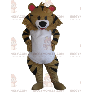 Maskotka BIGGYMONKEY™ Kostium beżowego tygrysa z pięknym