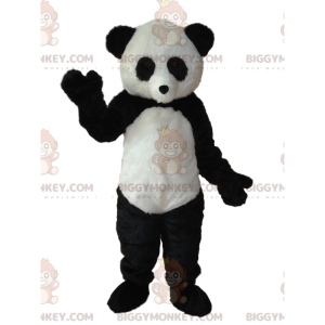 Ασπρόμαυρη στολή μασκότ Panda BIGGYMONKEY™. στολή panda -