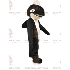 BIGGYMONKEY™ maskotkostyme av svart og hvit spekkhugger med blå øyne - Fiskemaskotter - BIGGYMONKEY_014314 - BiggyMonkey.com