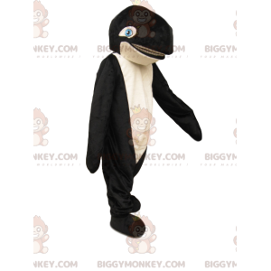 BIGGYMONKEY™ Costume da mascotte dell'orca bianca e nera con