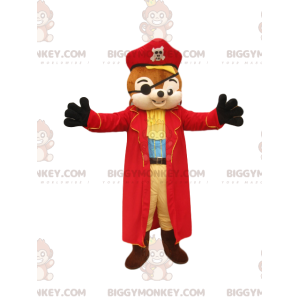 Στολή μασκότ Squirrel BIGGYMONKEY™ με φοβερή στολή πειρατών -