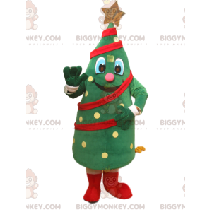 BIGGYMONKEY™ Costume da mascotte allegro albero di Natale con