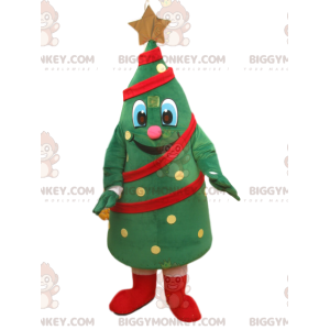 BIGGYMONKEY™ Fröhliches Weihnachtsbaum-Maskottchen-Kostüm mit