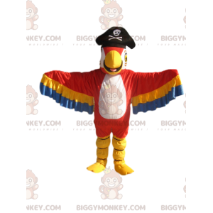BIGGYMONKEY™ Veelkleurig papegaai-mascottekostuum met