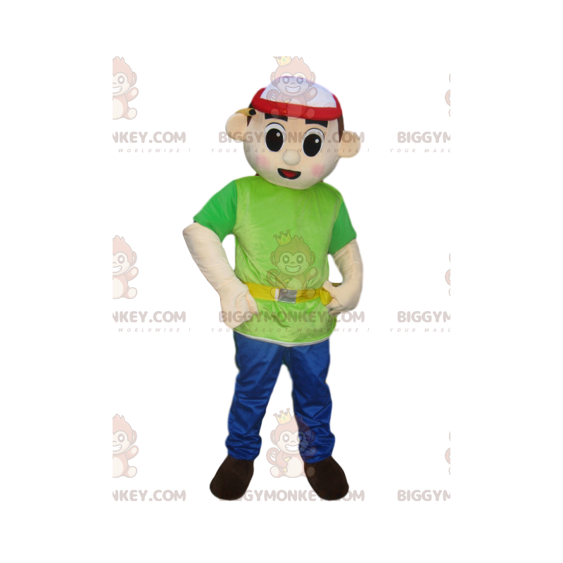Construction Manager BIGGYMONKEY™ Mascot Costume with Cap –