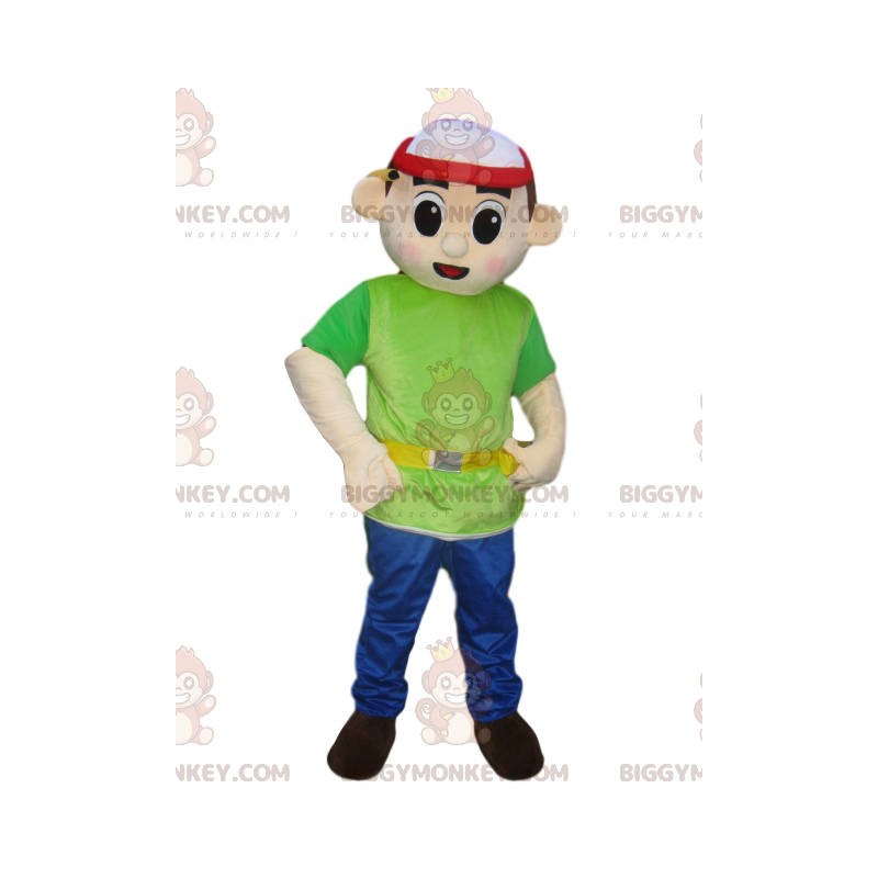 Traje de mascota con gorra BIGGYMONKEY™ de gerente de Traje de mascota con gorra BIGGYMONKEY™ de gerente de