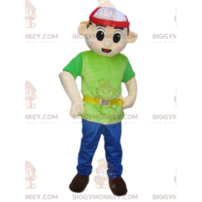 Construction Manager BIGGYMONKEY™ Mascot Costume with Cap –